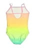 Old Navy Tie-dye Yellow One Piece Swimsuit Size 8 - photo 2