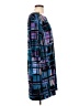 Attention Graphic Blue Casual Dress Size L - photo 4