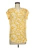 Fun2Fun Yellow Short Sleeve Blouse Size M - photo 1