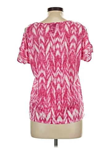 INC International Concepts Short Sleeve Blouse (view 2)