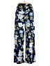 White Mark Floral Blue Casual Pants Size 1X - photo 2