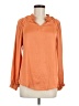 Democracy 100% Polyester Orange Long Sleeve Blouse Size M - photo 1