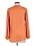 Democracy 100% Polyester Orange Long Sleeve Blouse Size M - photo 2