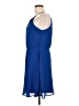 Blue Rain 100% Polyester Solid Blue Casual Dress Size L - photo 5