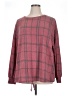 Fred David Plaid Burgundy Pullover Sweater Size 3X - photo 1