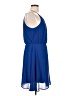 Blue Rain 100% Polyester Solid Blue Casual Dress Size L - photo 4