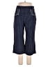 Unique Vintage Polka Dots Blue Casual Pants Size 14 - photo 1