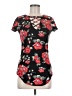 Almost Famous Black Short Sleeve Top Size M - photo 1