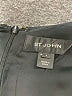 St. John 100% Silk Animal Print Black Casual Dress Size 8 - photo 7