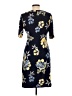 Connected Apparel 100% Polyester Print Blue Casual Dress Size 10 (petite) - photo 2
