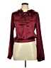 Love 100% Polyester Burgundy Long Sleeve Blouse Size M - photo 1