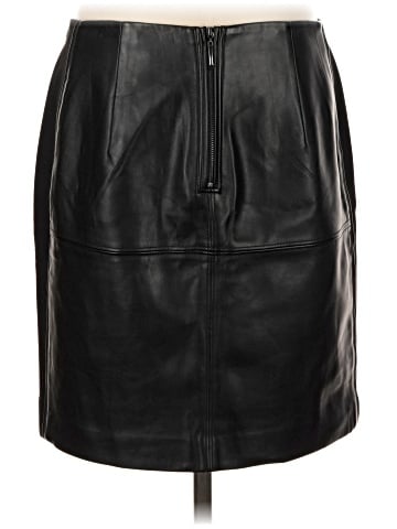White House Black Market Faux Leather Skirt (view 2)