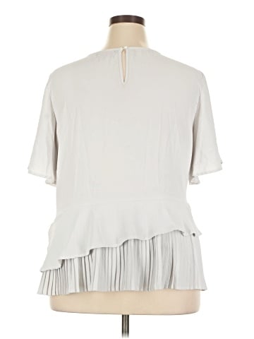 Black Label by C'est Toi Short Sleeve Blouse (view 2)