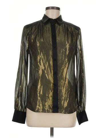 Rachel Zoe Long Sleeve Silk Top (view 1)