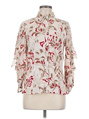 Escada 3/4 Sleeve Silk Top (view 1)