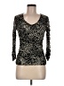 Simply Irresistible 100% Polyester Black 3/4 Sleeve Top Size M - photo 1