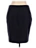 Worthington Solid Black Blue Formal Skirt Size 16 - photo 2
