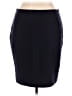 Worthington Solid Black Blue Formal Skirt Size 16 - photo 1