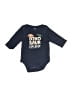 Hb 100% Cotton Graphic Blue Long Sleeve Onesie Size 0-3 mo - photo 1