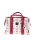 MCM 100% Coated Canvas Hearts Pink Monogram Boston Bag One size - photo 1