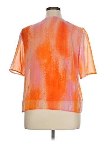 JM Collection Short Sleeve Blouse (view 2)