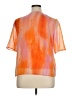 JM Collection 100% Polyester Orange Short Sleeve Blouse Size XL (petite) - photo 2