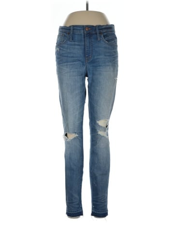 Madewell 9" High-Rise Skinny Jeans in Winifred Wash: Drop-Hem Edition (view 1)
