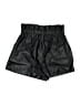 Topshop Metallic Black Shorts Size 6 - photo 2