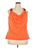 Allison Brittney Orange Sleeveless Blouse Size 3X - photo 1