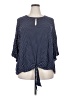 Fred David 100% Rayon Blue 3/4 Sleeve Blouse Size 3X - photo 1