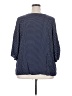 Fred David 100% Rayon Blue 3/4 Sleeve Blouse Size 3X - photo 2