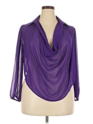 FASHION TO FIGURE 3/4 Sleeve Blouse (view 1)
