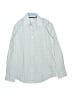 Michael Kors Checkered-gingham Blue White Long Sleeve Button-Down Shirt Size 14 - photo 1