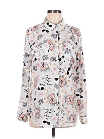 Karl Lagerfeld Paris Long Sleeve Blouse (view 1)