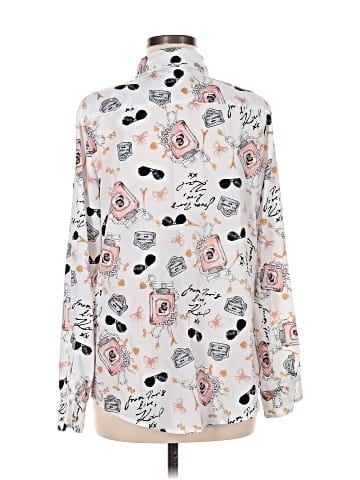 Karl Lagerfeld Paris Long Sleeve Blouse (view 2)