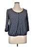 Max Edition Blue 3/4 Sleeve Top Size XL - photo 1
