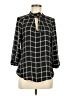 Tempted 100% Polyester Black 3/4 Sleeve Blouse Size M - photo 1