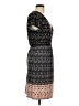 Max Studio Print Black Casual Dress Size L - photo 4