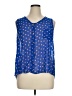 Mine Too 100% Polyester Blue Sleeveless Blouse Size 1X - photo 1