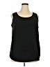 Faded Glory 100% Polyester Black Sleeveless Blouse Size 2X - photo 1