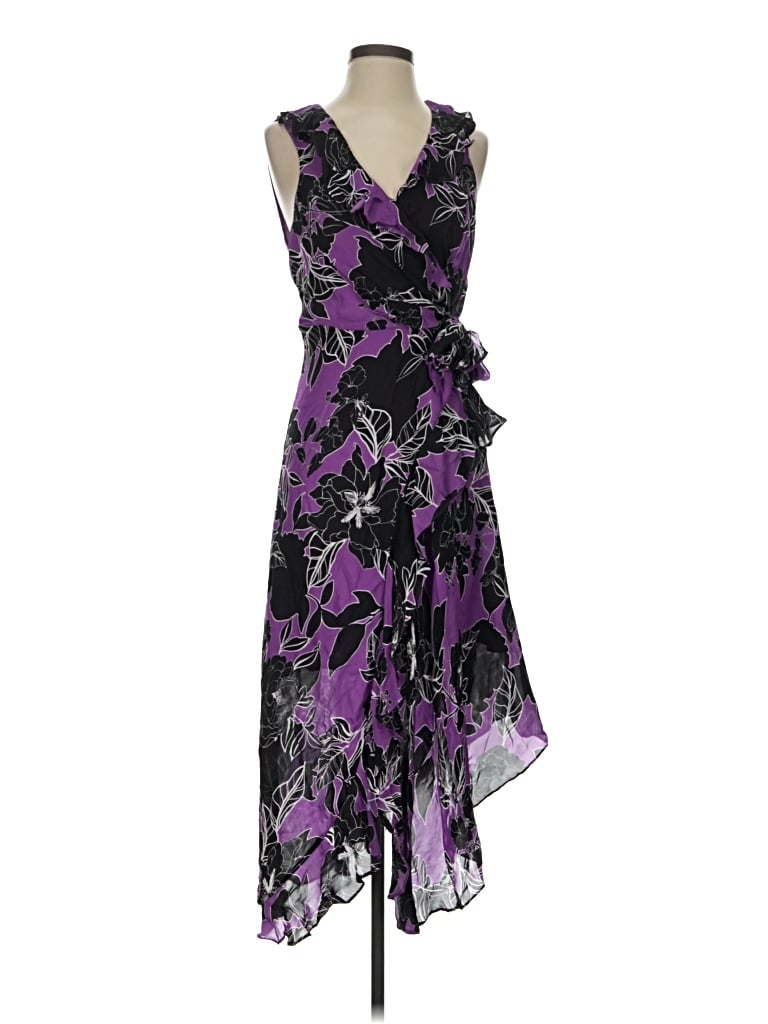 Pre-owned Parker Cocktail Dress In Purple