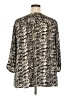 dalia 100% Polyester Animal Print Silver 3/4 Sleeve Blouse Size 2X - photo 2