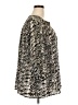 dalia 100% Polyester Animal Print Silver 3/4 Sleeve Blouse Size 2X - photo 4
