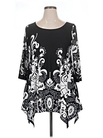 White Mark 3/4 Sleeve Blouse (view 1)