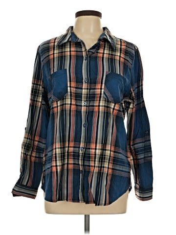 Allison Daley Long Sleeve Button-Down Shirt (view 1)