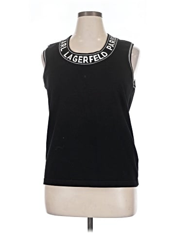 Karl Lagerfeld Paris Sleeveless T-Shirt (view 2)