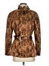 St. John Sport Animal Print Brown Coat Size S - photo 1