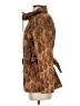 St. John Sport Animal Print Brown Coat Size S - photo 5