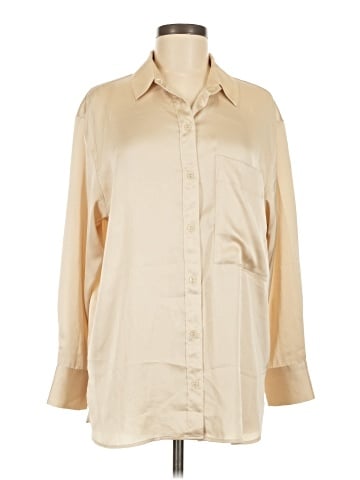 Abercrombie & Fitch 3/4 Sleeve Button-Down Shirt (view 1)