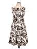 Robbie Bee 100% Polyester Paisley Brown Casual Dress Size 10 - photo 1